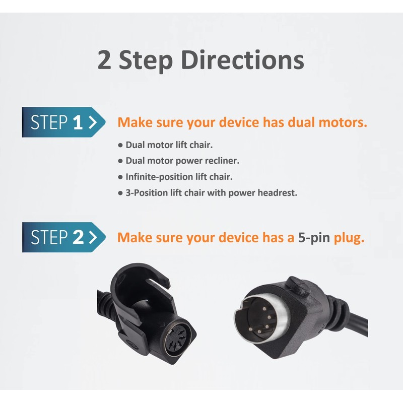 Hommoat 4 Lighted Button Remote Replacement with 5 Pin and