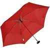 iX-brella Steel Flat Pocket Umbrella Super Flat Mini Umbrella, dunkelrot,