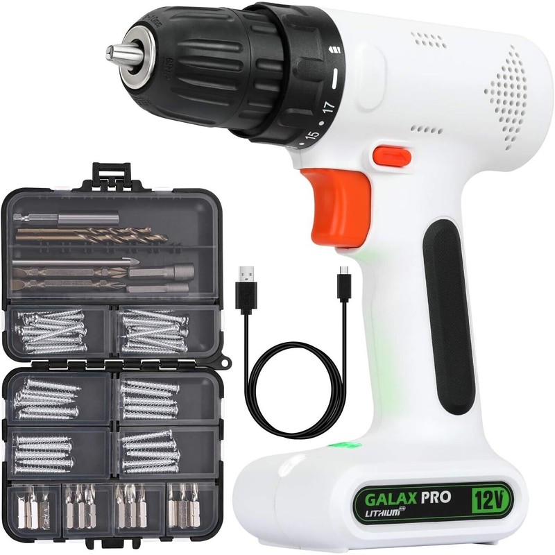 GALAX PRO 12V Light Weight Cordless Drill Driver with Work