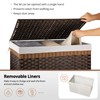 OIAHOMY Storage Basket with Lid, 42.3 Gallon (160L) Blanket Basket