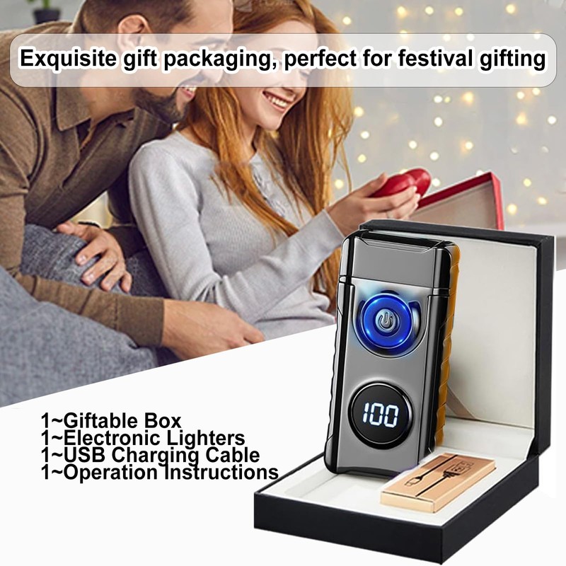 Electric Lighters Plasma Lighters Rechargeable with with LED LED Display