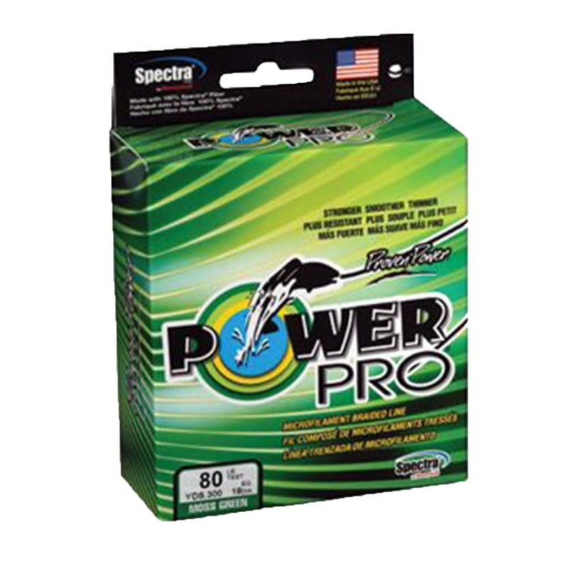 Power Pro Spectra Line 135 Braided Fishing Line, Green, 0.230
