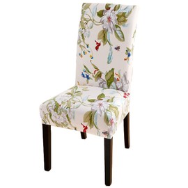 JMYDecor Dining Chair Covers Set of 6,Stretch Printed Removable Washable Chair Slipcovers Seat Protector Cover for Kitchen Dining Room Home Party Hotel Wedding