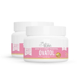 Bikini Burn Inositol Ovatol 2X | En polvo con 6g por porción | Myo-Inositol y D-Chiro puros en Radio 40:1 Mezcla Optima | Suplemento Hormonal Para Muj