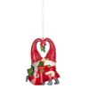 The Bridge Collection Kissing Gnomes and Mistletoe Ornament - Festive