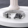 Klapgo Gothic Stainless Steel Retro Eagle Bracelet for Men and