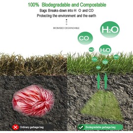 Dog Poo Bags, 120 Extra Thick and Strong Poo Bags for Dogs, EN13432 Highest Rated Environmentally Sustainable, Guaranteed Leak-proof, 8 Rolls, 15 Doggy Bags Per Roll 23x33cm