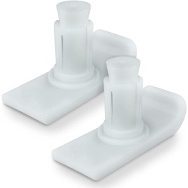 Walker Ski Glides - Universal Fit, Heavy Duty Tennis Ball Slide Accessories for Seniors - Medical Walker Slider - Rubber Coaster Sock Covers - Durable Replacement Caps - Easy to Install (2), White