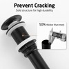 KES Bathroom Sink Drain Without Overflow, Solid Ceramic Cap Pop
