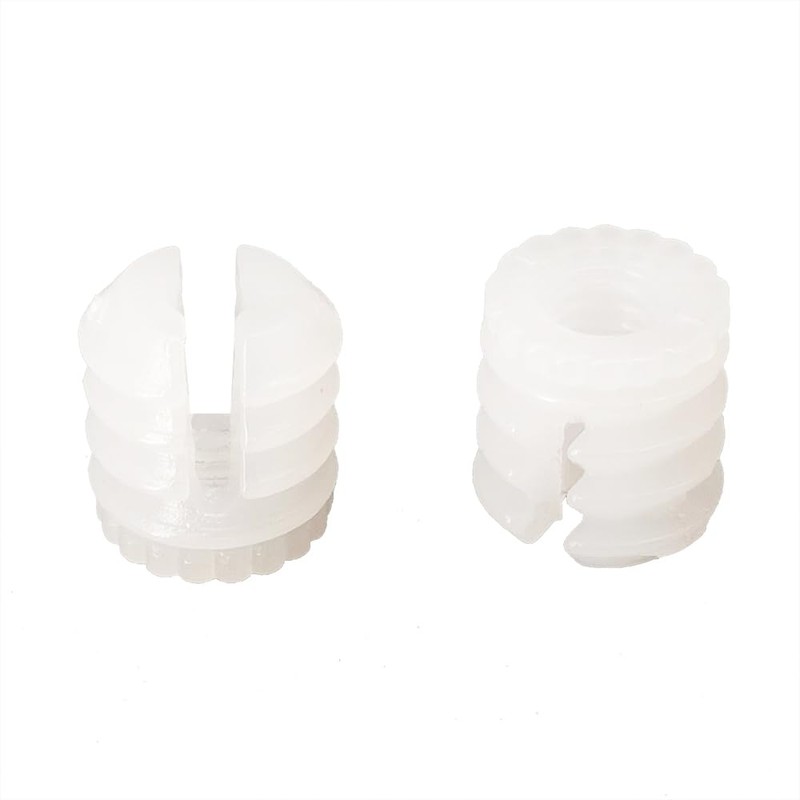 Alamic Plastic Dowel Plastic Hinge Dowel Inserts (100, 0.34"x0.39"(8.7mmx10mm) Split)