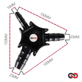 TekTools 16mm, 20mm & 25mm Pipe Reamer/Bevelling Reamer Plastic Calibrator - Professional-Grade Bevelling for MLCP Pipe Joints - Pert-Al-Pert or Pex-Al-Pex