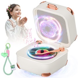 XSWCCJJ 3.0 Upgrade Retro Vinyl - Bluetooth Speaker Wireless【Hi-Fi Audio & 360° Stereo Surround】 Portable Speaker【5.3 Smart Chip 0 Latency-SGS Certified】 Outdoor/Home Use With Stylish Lanyard