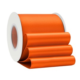 LoomJoyz Double Sided 75mm Orange Satin Ribbon 13 Meters Satin Ribbon Ideal for Gift Wrapping Flower Bouquet Crafts Weddings Floral Arrangements & Bows