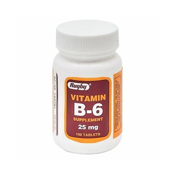 Vitamin Supplement Rugby  Vitamin B6 25 mg Strength Tab