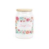 Purely Home Flower Border Ceramic Decaf Tea Storage Canister -