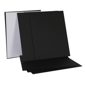 Zingarts Black Canvas 5x7 Inch 12-Pack,100% Cotton Primed Painting Canvas Panels. Black Canvas for Painting is for Professionals,Students & Kids, for Acrylic Paint, Oil Paint, Watercolor, Gouache