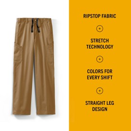 Carhartt Scrubs C56418 Men's Rugged Flex® Modern Fit Ripstop Straight L - Small - Dijon