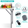 ZENY Plastic Folding Table 6 Foot, Portable Picnic Table with