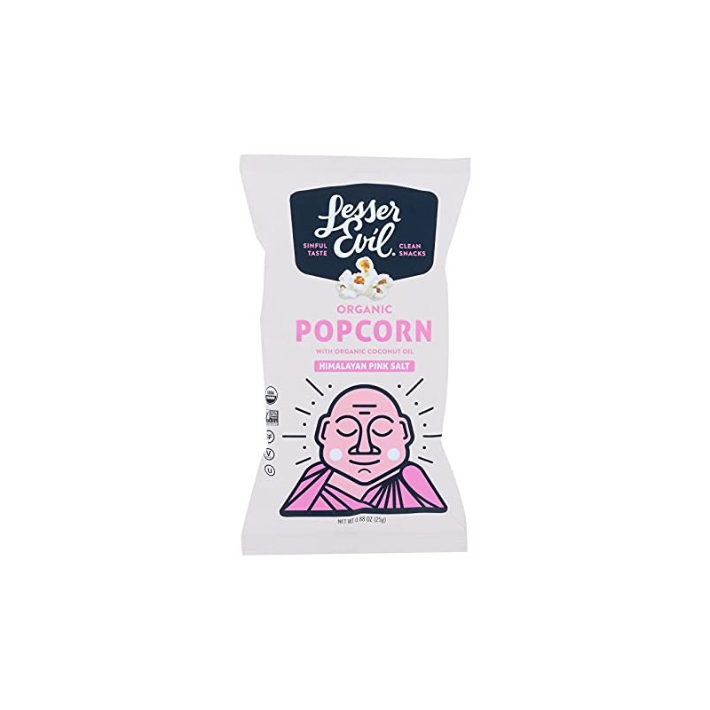 Lesser Evil Popcorn - Organic - Himalayan Pink - .88