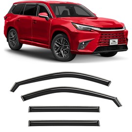 Voron Glass in-Channel Extra Durable Rain Guards for Lexus TX 2024, Window Deflectors, Vent Window Visors, 4 Pieces - 200702