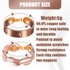 WELANE Magnetic Ring for Women, 2 PCS Adjustable Copper Rings