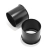 DewFlew 2Pcs 5.15" Push Through Wheel Center Caps Stainless Trailer