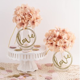 Mason Jar Tags, Bridal Shower Decor, Wedding Shower Centerpiece, Wedding Mason Jar Tags Set of 6