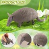 Rich Boxer Armadillo Figurine Realistic Plastic Armadillo Figurine for Home