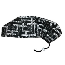 Louis + Phil Anesthesia Crossword Euro Scrub Cap