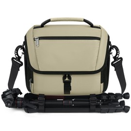 Camera Bag Professional Camera Case Small DSLR Crossbody Camera Bags with Waterproof Rain Cover