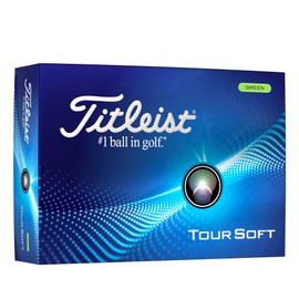 Titleist Tour Soft Golf Balls, Glossy Green (One Dozen)