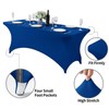 Spandex Table Cover for 6Ft Table Universal Fitted Stretch Tablecloth