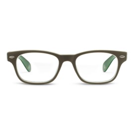 Peepers by PeeperSpecs Bellissima Focus-Green : 3502200 Square Blue Light Blocking Reading Glasses, 2