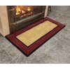 Minuteman International Contemporary II Berry Wool Hearth Rug, Rectangular