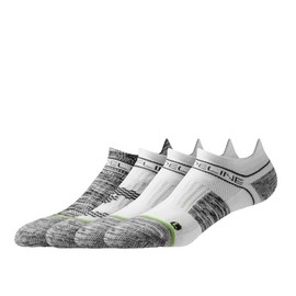 Strideline Eco | Premium Ankle 4-Pack, Medium/Large, White