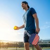 USA flagT300 Carbon Fiber Pickleball Paddle,16mm PP Honeycomb Core,Soft Feel