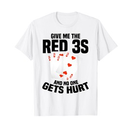 Canasta Red 3s Score Playing Card Card Holder Team Canasta T-Shirt