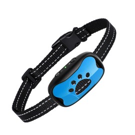 Generic Rechargeable Smart Anti Bark Collar for Dogs, 7 Sensitivity Levels, Waterproof No Shock Bark Collar for Small/Medium/Large Dogs (Blue)