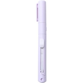 Purple Mini Pen Style Shears,Folding Student Portable Scissor with Cover,Ceramic Pencutter Stainless Steel Shears Office Cutting Tools
