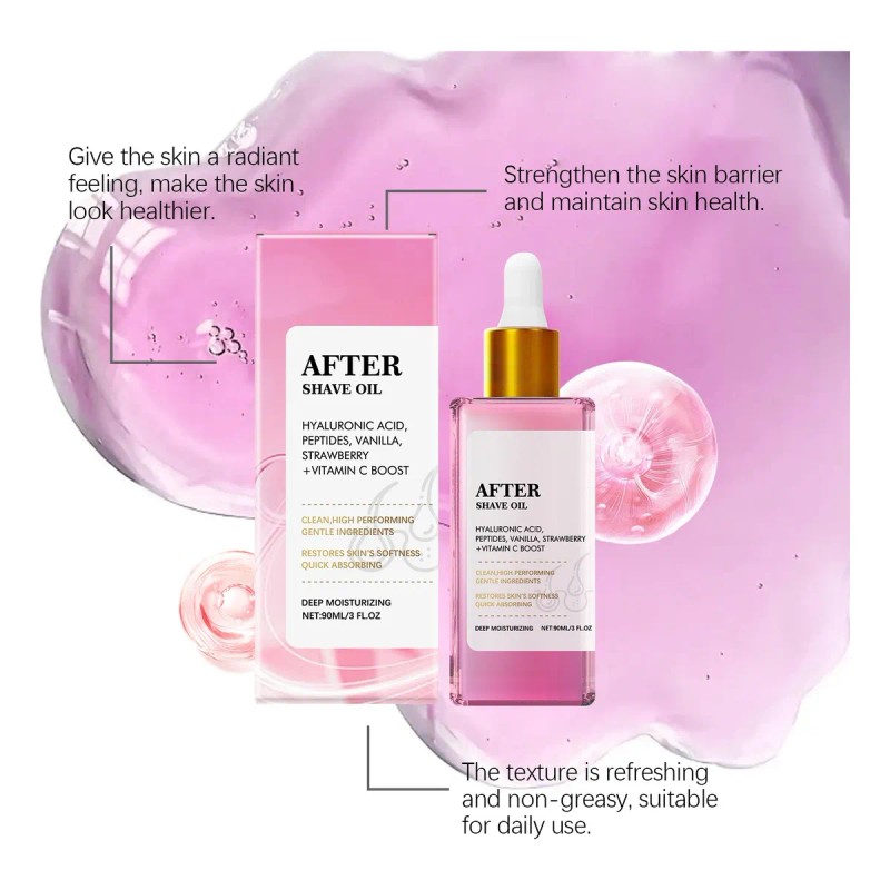 2pcs Aceite Para Después Del Afeitado Con Vainilla Y Fresa