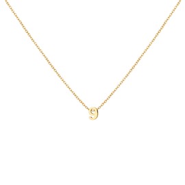 LOXUAKAM 14K Gold Plated Stainless Steel Number 9 Pendant Necklace, Dainty Small Birthday Necklace for Women