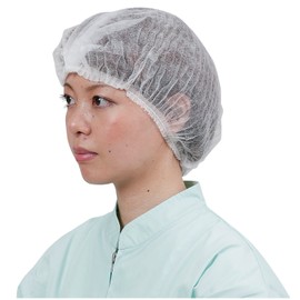 Kawanishi Industrial Clean Bells #7045 Non-woven Hair Cap, 100 Pieces, White, Free