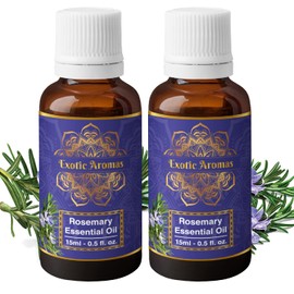 Precious Aromas Rosemary Oil for Hair Growth,Skin,Aromatherapy 100% Pure & Natural (Pack of 2)