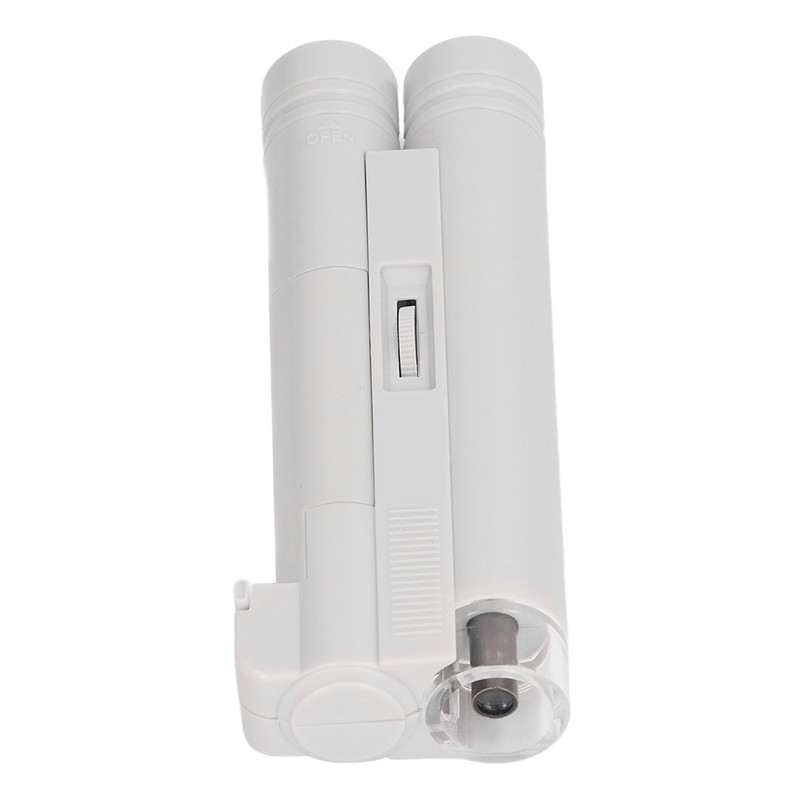LED Lighted Pocket Microscope 150X Double Tube Portable Handheld Microscopes