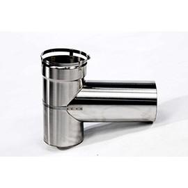 National Chimney SmartFlex Two Part Tee, Flex Liner - 6" ID, 316 Stainless Steel