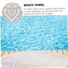 NOLITOY Mat Beach Towel Soft Microfibre Round Beach Blanket Picnic
