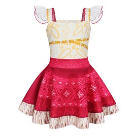Benylion Princess Dress Up Fancy Costume Outfit for Girls Kids Adventure Children's Birthday Holiday Cosplay Set Size 7 Age 6-7 Years Christmas Gifts Costumes for Girls