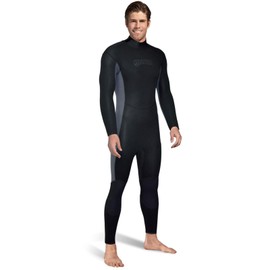 Mares Men's M-Flex 1 mm Neoprene One Piece Full Body Scuba Diving Wetsuit for Warm Water, Black, Medium
