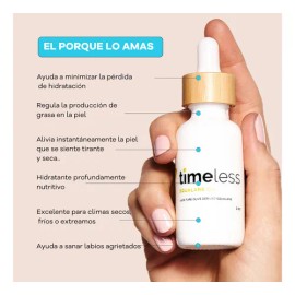 Squalane Puro Aceite Escualeno 100% Puro Timeless - Hidratante Natural Para Rostro Y Cuerpo - Suaviza, Nutre Y Protege La Piel - Antioxidante Y Reafirmante - Todo Tipo De Piel Mixta- Grasa-seca 240ML