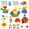 AMYCOOL Magnetic Puzzle, Magnetic Blocks, 36 Pieces, 1.2 inches (30